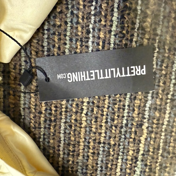 NWT Pretty Little Thing Cream Bodycon Corset Dress Size 14 - Picture 4 of 7